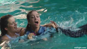 Three wild girls in pool cat fight Screencap 42 on sinx.preview.netperv.com