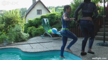 Three wild girls in pool cat fight Screencap 67 on sinx.preview.netperv.com