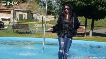 Raven Haired Hottie Soaks Herself At Waterpark Screencap 14 on sinx.preview.netperv.com