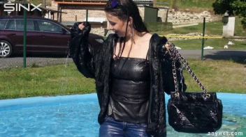 Raven Haired Hottie Soaks Herself At Waterpark Screencap 35 on sinx.preview.netperv.com