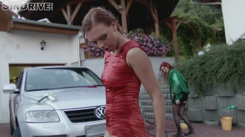 Pretty Piss Bitches!  Car Wash Hos Go Totally Nasty With Their Unbelievable Golden Flows! Screencap 109 on sinx.preview.netperv.com