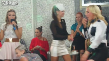 Making The Most Of The Mess As They Romp, Stomp, and Slop It Up In The Oil! 2 Audience Fights!! Screencap 15 on sinx.preview.netperv.com