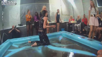 Making The Most Of The Mess As They Romp, Stomp, and Slop It Up In The Oil! 2 Audience Fights!! Screencap 17 on sinx.preview.netperv.com