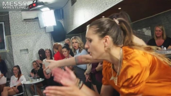 Making The Most Of The Mess As They Romp, Stomp, and Slop It Up In The Oil! 2 Audience Fights!! Screencap 54 on sinx.preview.netperv.com