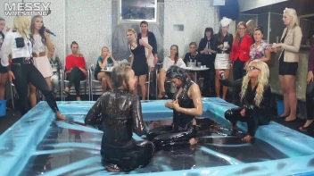 Making The Most Of The Mess As They Romp, Stomp, and Slop It Up In The Oil! 2 Audience Fights!! Screencap 61 on sinx.preview.netperv.com