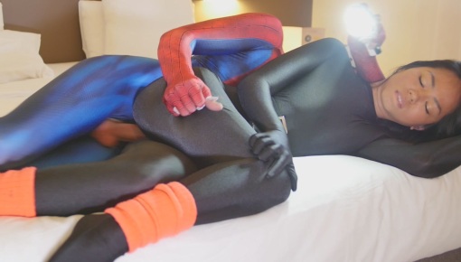 Latest deal - 143 Jureka Delmar Fucked w Black Zentai