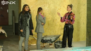 Beautiful girls get dirtied up while tearing at their clothes Screencap 1 on sinx.preview.netperv.com