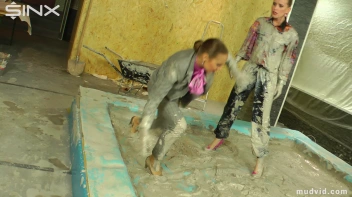 Beautiful girls get dirtied up while tearing at their clothes Screencap 19 on sinx.preview.netperv.com