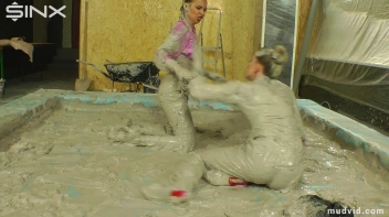 Beautiful girls get dirtied up while tearing at their clothes Screencap 32 on sinx.preview.netperv.com