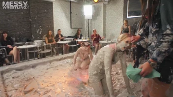Muddy Wrestling: Busty Satin, Leather/Denim & Casual Slam - 3 Amateur Battles - Audience vs Audience Screencap 18 on sinx.preview.netperv.com