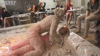 Muddy Wrestling: Busty Satin, Leather/Denim & Casual Slam - 3 Amateur Battles - Audience vs Audience Screencap 37 on sinx.preview.netperv.com