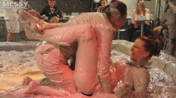 Muddy Wrestling: Busty Satin, Leather/Denim & Casual Slam - 3 Amateur Battles - Audience vs Audience Screencap 54 on sinx.preview.netperv.com
