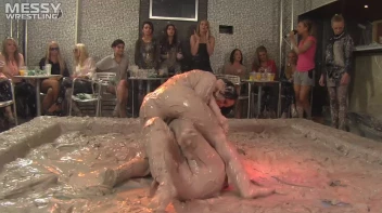 Muddy Wrestling: Busty Satin, Leather/Denim & Casual Slam - 3 Amateur Battles - Audience vs Audience Screencap 77 on sinx.preview.netperv.com