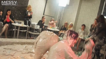 Muddy Wrestling: Busty Satin, Leather/Denim & Casual Slam - 3 Amateur Battles - Audience vs Audience Screencap 83 on sinx.preview.netperv.com