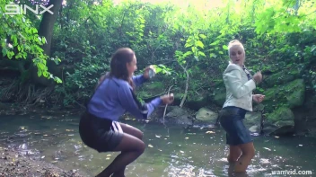 Clothed Babes Get Drenched And Catfight In Stream Screencap 16 on sinx.preview.netperv.com
