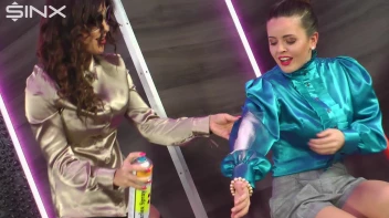 Brunette Besties Play Games With Oil Screencap 25 on sinx.preview.netperv.com