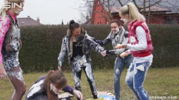 Clothed Food Fight Gets Out Of Control - Cam 2 Screencap 83 on sinx.preview.netperv.com