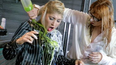 Latest deal - Satin Clad Babes Get Wet And Messy