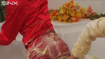 Sploshed Babes Get Smeared With Puddings Screencap 35 on sinx.preview.netperv.com