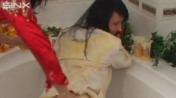 Sploshed Babes Get Smeared With Puddings Screencap 58 on sinx.preview.netperv.com