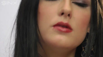 Dark Haired Teen Smokes In Red Lipstick Screencap 40 on sinx.preview.netperv.com