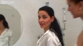 Pretty Girls Enjoy Hair Washing And Lathering Screencap 1 on sinx.preview.netperv.com