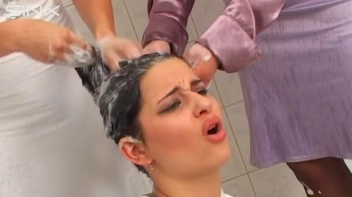Pretty Girls Enjoy Hair Washing And Lathering Screencap 10 on sinx.preview.netperv.com