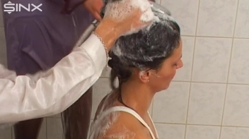 Pretty Girls Enjoy Hair Washing And Lathering Screencap 59 on sinx.preview.netperv.com