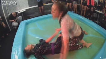 Messy Wrestling: Shiny, Slimy, And Ready To Rumble In Oil! Dunk This Bitch & Tear Her Clothes!!! Screencap 48 on sinx.preview.netperv.com