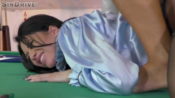 Rip 'Em Up!  All Holes Filled With Balls On This Pool Table! Screencap 59 on sinx.preview.netperv.com