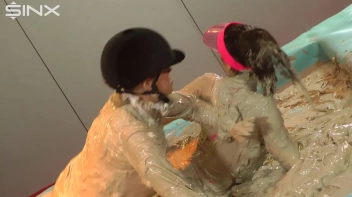 Bitchy Rider Gets Covered In Mud During Wrestling Screencap 55 on sinx.preview.netperv.com
