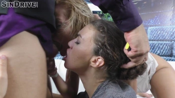 Backstage Threeway Freak Bang Brings On The Squirting, Triple Climax, And Cum Swapping! Screencap 84 on sinx.preview.netperv.com