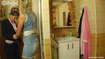 Two fully-clothed girls get wet in the shower Screencap 3 on sinx.preview.netperv.com