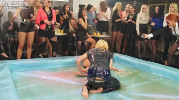 Messy Wrestling: Cutie & The Redneck - An "All Down & Dirty In The Oil" Rough Stuff Rumble ... Screencap 13 on sinx.preview.netperv.com