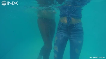 Besties Nearly Get Caught Playing In Backyard Pool! Screencap 9 on sinx.preview.netperv.com