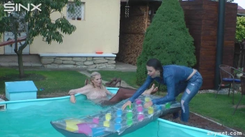 Besties Nearly Get Caught Playing In Backyard Pool! Screencap 46 on sinx.preview.netperv.com