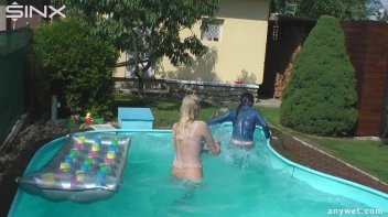 Besties Nearly Get Caught Playing In Backyard Pool! Screencap 55 on sinx.preview.netperv.com