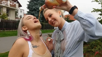 Drink Swapping Blondes Get Wet And Messy Screencap 28 on sinx.preview.netperv.com