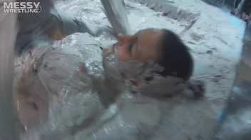 Muddy Wrestling: Roughin' Up The Ring In Leather! 2 Amateur Battles - Audience vs. Audience Screencap 16 on sinx.preview.netperv.com