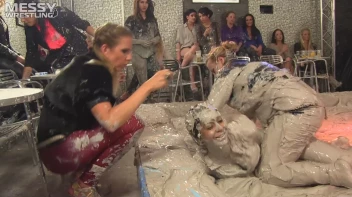 Muddy Wrestling: Roughin' Up The Ring In Leather! 2 Amateur Battles - Audience vs. Audience Screencap 46 on sinx.preview.netperv.com