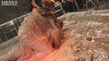 Muddy Wrestling: Roughin' Up The Ring In Leather! 2 Amateur Battles - Audience vs. Audience Screencap 49 on sinx.preview.netperv.com