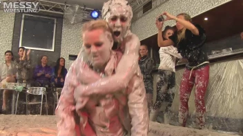 Muddy Wrestling: Roughin' Up The Ring In Leather! 2 Amateur Battles - Audience vs. Audience Screencap 53 on sinx.preview.netperv.com