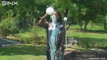 Ebony Hottie Bathes in Creamy Milk Screencap 8 on sinx.preview.netperv.com