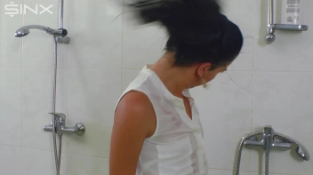 Raven Haired Babe Shampoos And Lathers Up Screencap 18 on sinx.preview.netperv.com