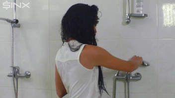 Raven Haired Babe Shampoos And Lathers Up Screencap 22 on sinx.preview.netperv.com