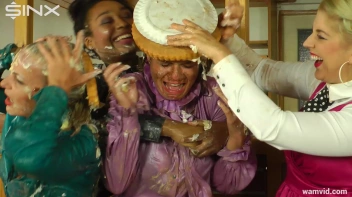 Business women get covered in cake Screencap 39 on sinx.preview.netperv.com