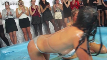 Oily Wrestling: Jenna Lovely vs. Nicole Vice & Erika vs. Tanya Screencap 51 on sinx.preview.netperv.com