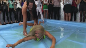 Oily Wrestling: Jenna Lovely vs. Nicole Vice & Erika vs. Tanya Screencap 7 on sinx.preview.netperv.com