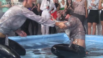 Oily Wrestling: Jenna Lovely vs. Nicole Vice & Erika vs. Tanya Screencap 98 on sinx.preview.netperv.com