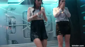 Cute chicks party underneath the club shower Screencap 87 on sinx.preview.netperv.com